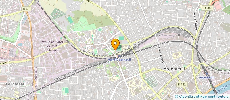 localisation de l'entreprise MONSIEUR RIANE BENADDI  ARGENTEUIL