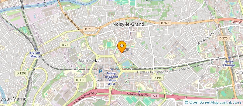 localisation de l'entreprise MONSIEUR RIBAUDEAU DAVID  NOISY-LE-GRAND