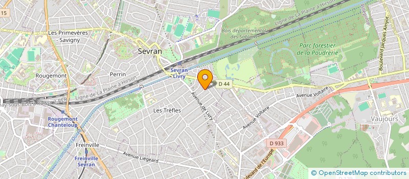 localisation de l'entreprise MONSIEUR RIBEIRO JORGE  SEVRAN