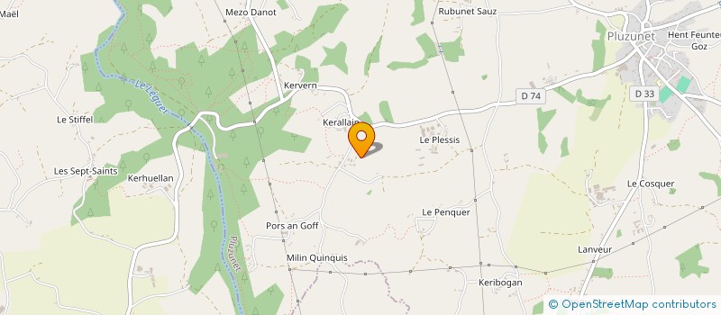 localisation de l'entreprise MONSIEUR RIC LE HEGARAT  PLUZUNET