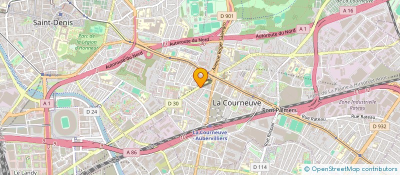 localisation de l'entreprise MONSIEUR RICARDO CAILLE à LA COURNEUVE