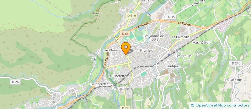 localisation de l'entreprise MONSIEUR RICARDO CORTES OCARIZ  PRADES