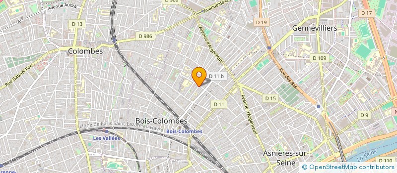 localisation de l'entreprise MONSIEUR RICARDO CUEVAS DIAZ à BOIS-COLOMBES