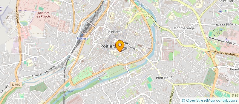 localisation de l'entreprise MONSIEUR RICARDO DE OLIVEIRA ESTEVES à POITIERS