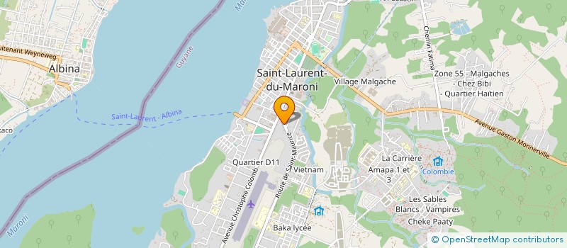 localisation de l'entreprise MONSIEUR RICARDO DOS SANTOS OLIVEIRA à SAINT-LAURENT-DU-MARONI