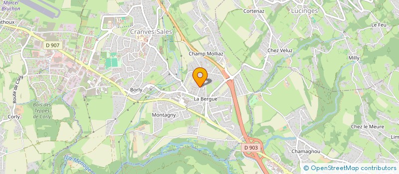 localisation de l'entreprise MONSIEUR RICARDO GALARZA ROJAS  CRANVES-SALES