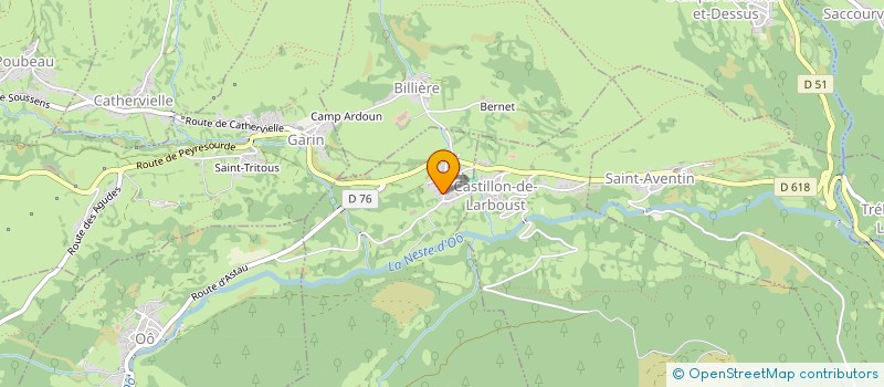 localisation de l'entreprise MONSIEUR RICARDO GARCIABLANCO GONZALEZ  CAZEAUX-DE-LARBOUST