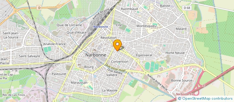 localisation de l'entreprise MONSIEUR RICARDO JASAWANT-GHIRAOU  NARBONNE