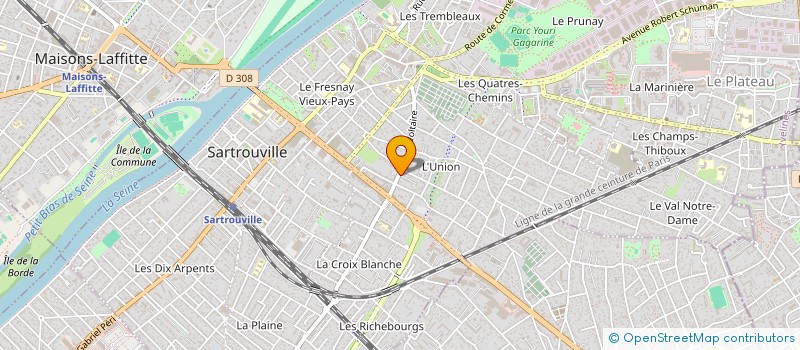 localisation de l'entreprise MONSIEUR RICARDO LEMOS VEIGA  SARTROUVILLE