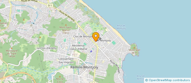 localisation de l'entreprise MONSIEUR RICARDO LETARD  REMIRE-MONTJOLY