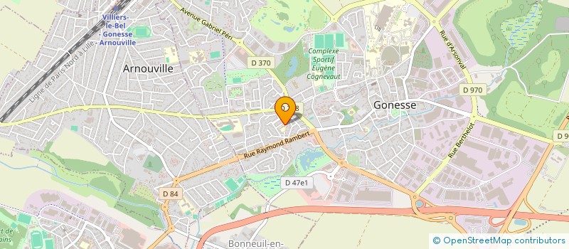 localisation de l'entreprise MONSIEUR RICARDO MARQUES DA SILVA à GONESSE