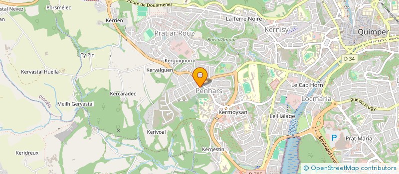 localisation de l'entreprise MONSIEUR RICARDO PINHEIRO DA SILVA à QUIMPER