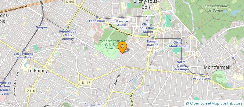 localisation de l'entreprise MONSIEUR RICARDO RODRIGUES ALEXANDRE à CLICHY-SOUS-BOIS