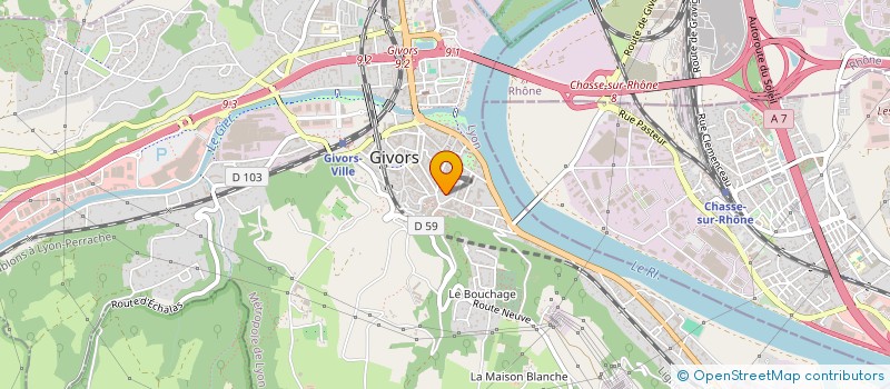 localisation de l'entreprise MONSIEUR RICARDO VIGNOZZI  GIVORS