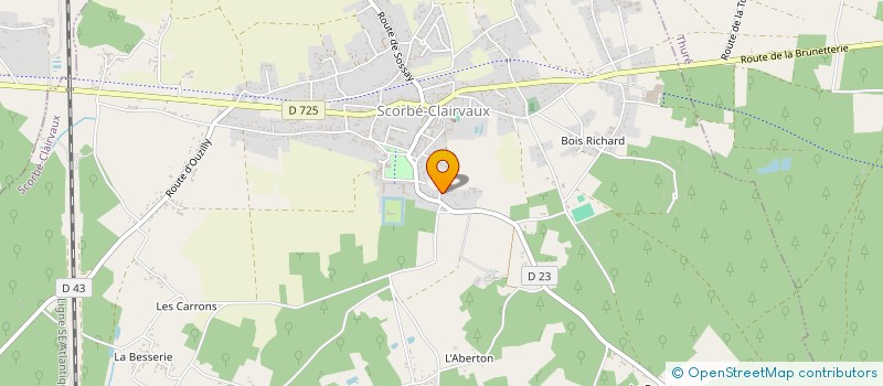 localisation de l'entreprise MONSIEUR RICHARD ADHUMEAU  SCORBE-CLAIRVAUX