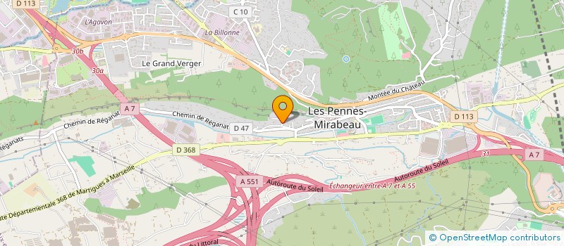 localisation de l'entreprise MONSIEUR RICHARD AGOYAN à LES PENNES-MIRABEAU