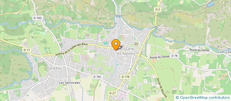 localisation de l'entreprise MONSIEUR RICHARD AMPOLLINI  MAUSSANE-LES-ALPILLES