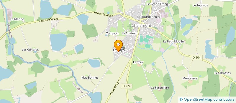 localisation de l'entreprise MONSIEUR RICHARD AREZZI à CHALAMONT