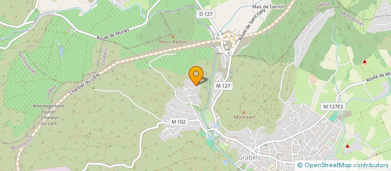 localisation de l'entreprise MONSIEUR RICHARD AUBRY  GRABELS