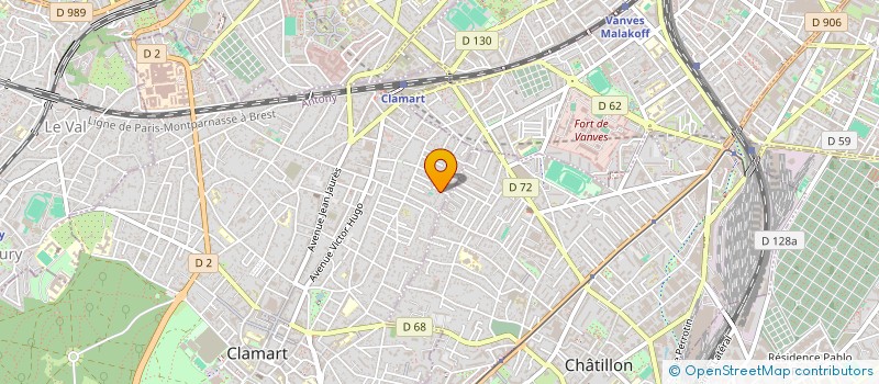 localisation de l'entreprise MONSIEUR RICHARD AUJARD à CLAMART