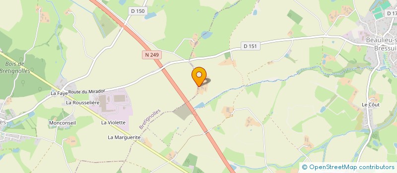 localisation de l'entreprise MONSIEUR RICHARD AUMONT  BRESSUIRE