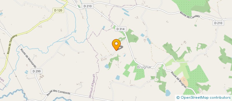 localisation de l'entreprise MONSIEUR RICHARD BARRATT  BRUGNAC