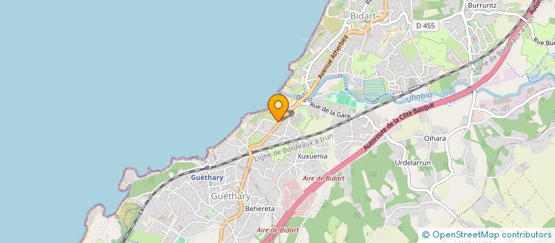 localisation de l'entreprise MONSIEUR RICHARD BARRENECHE à BIDART