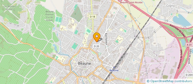 localisation de l'entreprise MONSIEUR RICHARD BAUDELIN à BEAUNE