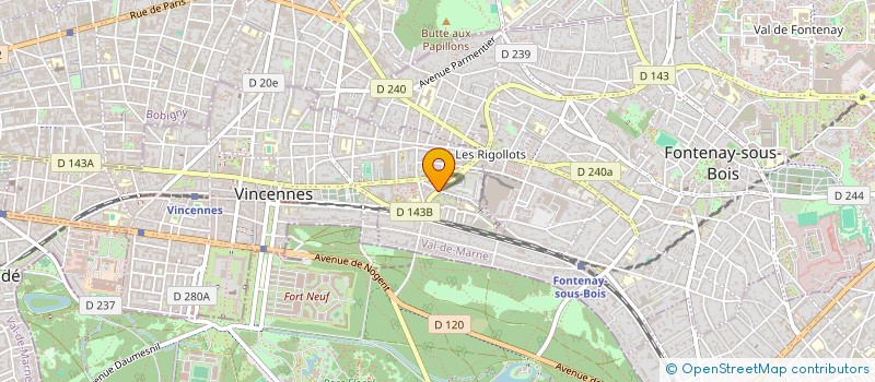 localisation de l'entreprise MONSIEUR RICHARD BAVARIN à VINCENNES