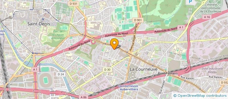localisation de l'entreprise MONSIEUR RICHARD BENRHANNOU à LA COURNEUVE