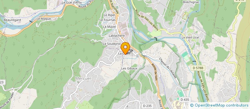 localisation de l'entreprise MONSIEUR RICHARD BERTRAND à LABEGUDE