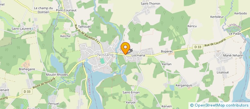 localisation de l'entreprise MONSIEUR RICHARD BEVILLON  NOSTANG