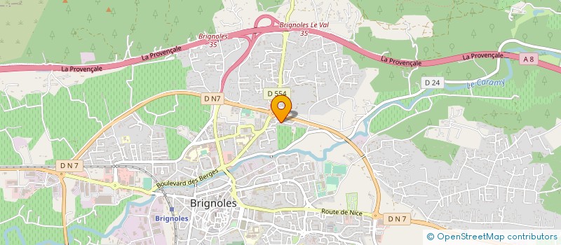 localisation de l'entreprise MONSIEUR RICHARD BOILEAU  BRIGNOLES