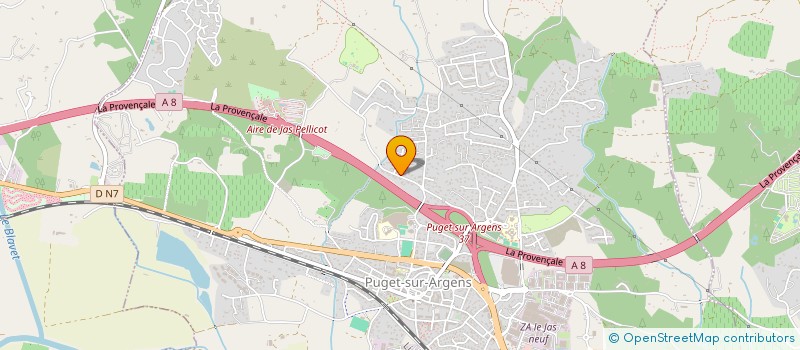 localisation de l'entreprise MONSIEUR RICHARD BOUANICH  PUGET-SUR-ARGENS