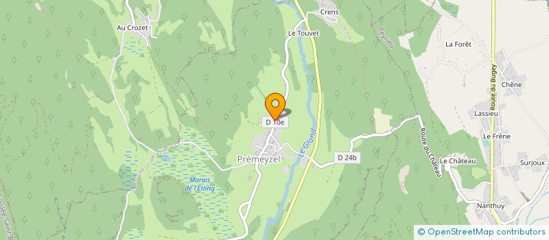 localisation de l'entreprise MONSIEUR RICHARD BOUDEILLE  PREMEYZEL