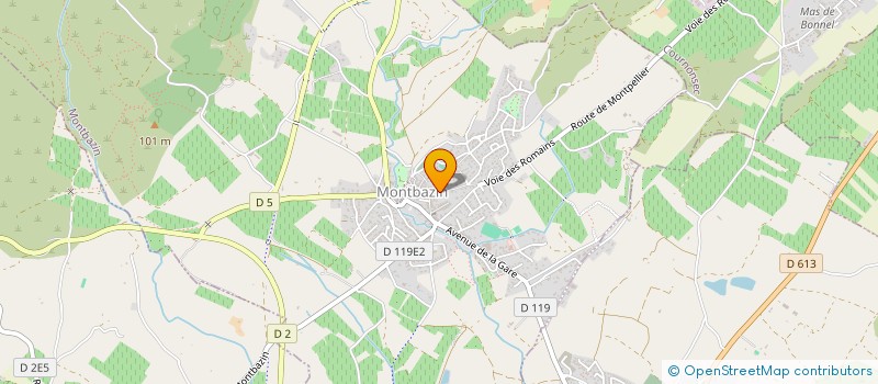 localisation de l'entreprise MONSIEUR RICHARD BOUISSEREN  MONTBAZIN