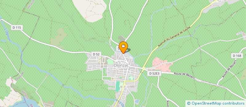 localisation de l'entreprise MONSIEUR RICHARD BOUISSET  OLONZAC