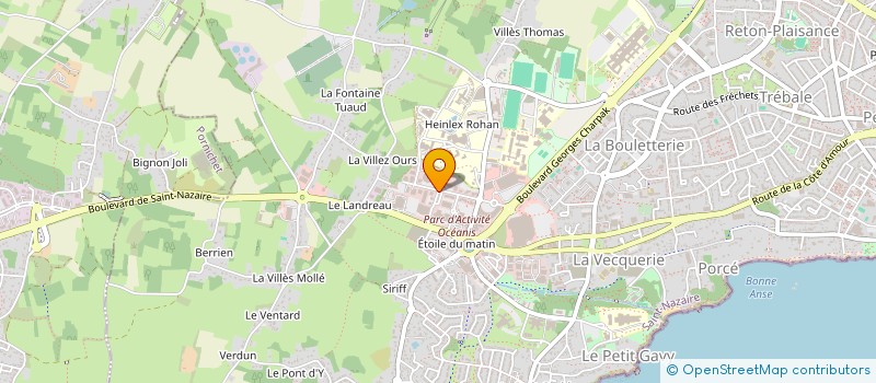 localisation de l'entreprise MONSIEUR RICHARD BOURGAULT  SAINT-NAZAIRE