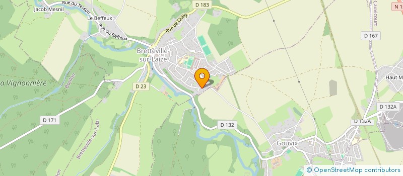 localisation de l'entreprise MONSIEUR RICHARD BOURGOIN  BRETTEVILLE-SUR-LAIZE