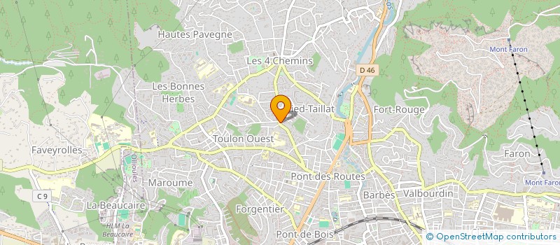 localisation de l'entreprise MONSIEUR RICHARD BOVET à TOULON