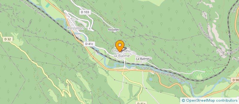 localisation de l'entreprise MONSIEUR RICHARD BRAILLY  CHEIGNIEU-LA-BALME