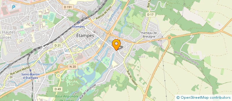 localisation de l'entreprise MONSIEUR RICHARD BRILLE à ETAMPES