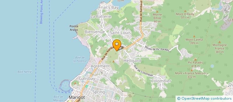 localisation de l'entreprise MONSIEUR RICHARD BROOKS  SAINT MARTIN