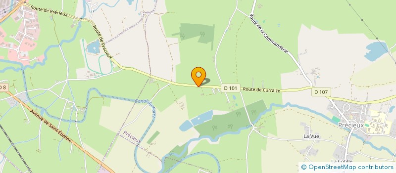 localisation de l'entreprise MONSIEUR RICHARD BUFFAVAND  PRECIEUX