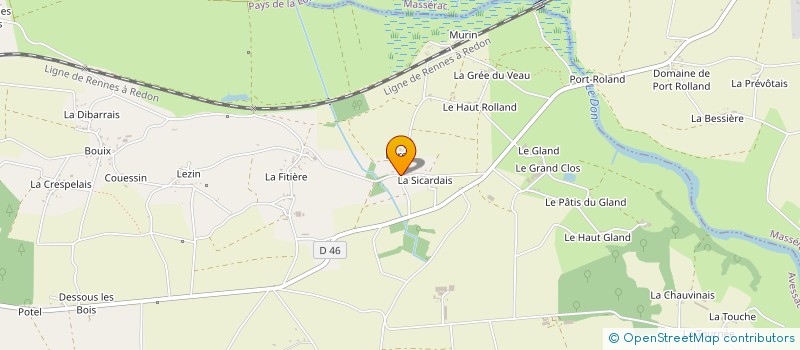 localisation de l'entreprise MONSIEUR RICHARD CAILLON  AVESSAC