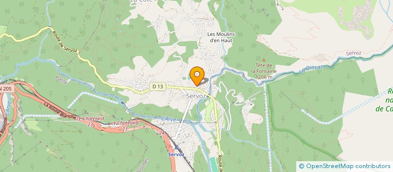 localisation de l'entreprise MONSIEUR RICHARD CAMERON-BEAUMONT  SERVOZ