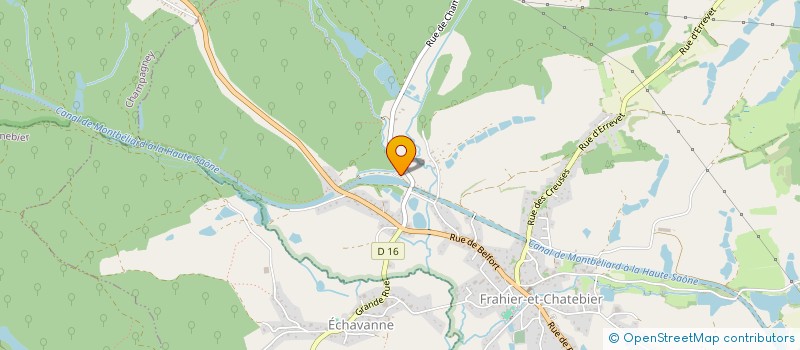 localisation de l'entreprise MONSIEUR RICHARD CANAL  FRAHIER-ET-CHATEBIER
