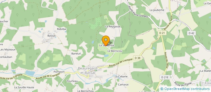 localisation de l'entreprise MONSIEUR RICHARD CARON  BEAUREGARD-ET-BASSAC