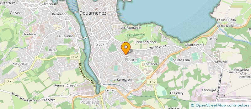 localisation de l'entreprise MONSIEUR RICHARD CARVAL  DOUARNENEZ