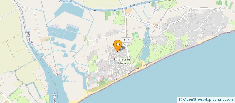 localisation de l'entreprise MONSIEUR RICHARD CASTELLS  PORTIRAGNES